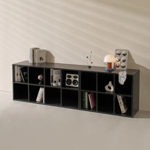 제이크 미드센츄리 거실 낮은책장 장식장