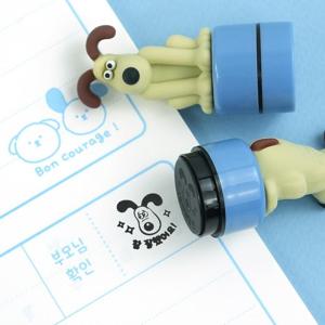 공식정품 윌레스와 그로밋 스탬프 잉크내장형 참잘했어요 스탬프도장 교사 선생님 칭찬스탬프