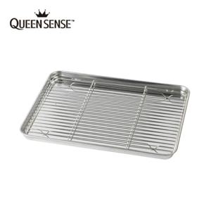스텐 튀김 오븐 요리 트레이 사각405 레스팅트레이