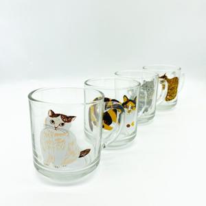 GLASS MUG CUP *고양이 유리 머그컵*