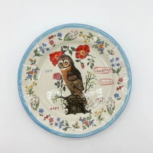 AVEC TOI DINNER PLATE *나탈리레테 접시 부엉이*