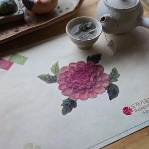 도자기공방 숲 한지 테이블세팅지 식탁매트 (A3, 420x297mm)