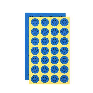 칭찬(스마일)스티커1 (1장-스티커 28개)(10P)-청색