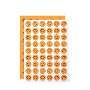 칭찬(스마일)스티커2 (1장-스티커 54개)(10P)-주황