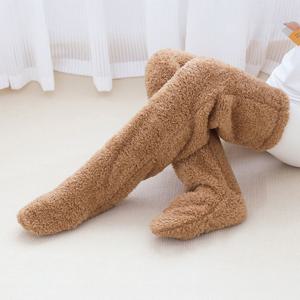 롱수면양말니삭스 수면양말 롱 양털 임산부 긴 산모양말