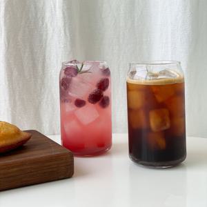 맥주 캔 모양 아이스아메리카노잔 카페 유리컵 475ml