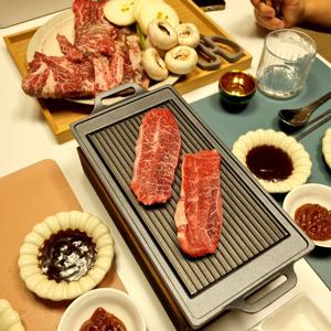 그릴불판 화로 세트 가정용 개인 감성 미니 화로 세트