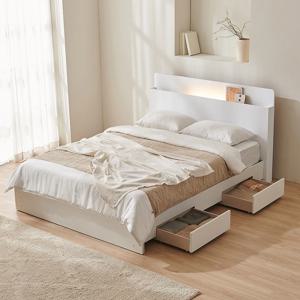 소놉스 LED 일반서랍 침대 매트포함(SS/Q)+방수커버증정_D