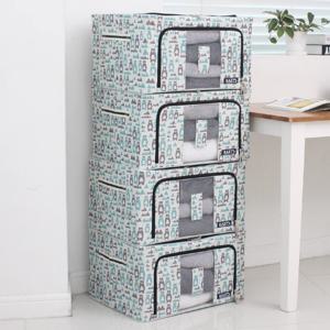 폴라 캐릭터 와이어 리빙박스 4개세트 폴라베어 6size (24L~100L)