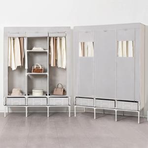 윈도우 커버옷장 드레스룸 옷장 행거 190 멀티트리플