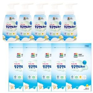 항균핸드워시용기250ml*5,리필200ml*5개입