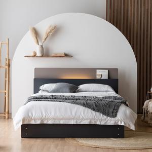 소놉스 LED 멀티 수납 침대 매트포함(SS/Q/K)+방수커버증정_D