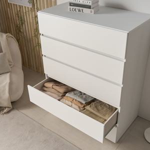 속 깊은 광폭 5단 서랍장 1000