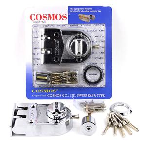 COSMOS 크롬 현관문 방화문 안전 방범 보조키 열쇠 잠금장치