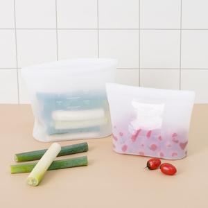 주부9단 신선도 유지! 다용도 실리콘 스탠딩 지퍼백 (1000ml,1500ml) 2종 택1
