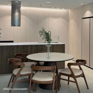 [단7일간 624,000원] 다정테이블 6인 원형식탁 1200 HPL 맞춤제작 원형테이블