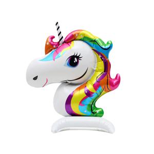 유니콘 스탠딩 호일 풍선 동물 생일 파티용품