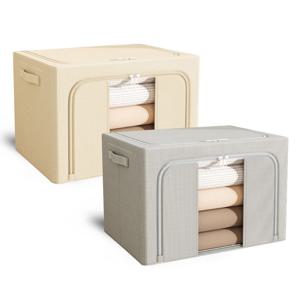 강철프레임 옥스포드원단 리빙박스 66L 2color