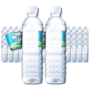 삼다수생수 500ml*80개 무라벨 화산암반수