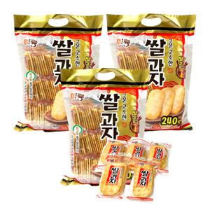 미룡 구운 고소한 쌀과자 240g*3개
