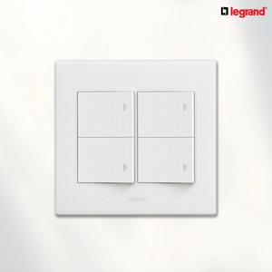 아펠라 중4구 전등 스위치 커버 화이트