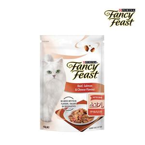 팬시피스트 고양이사료 쇠고기연어&치즈 450g