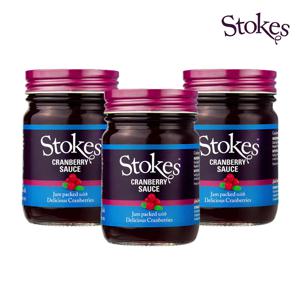 Stokes 영국 프리미엄 크랜베리 잼 260g*3개