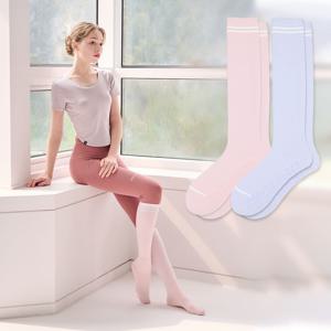 여성용 국산 논슬립 요가 필라테스 라인 니삭스 반장 2켤레