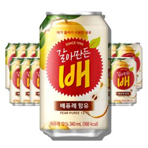 갈아만든배 340ml*24캔 국산배 음료수