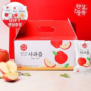 New 햇살듬뿍 사과즙 사과주스 100mlx30포 세트+2포 추가 증정