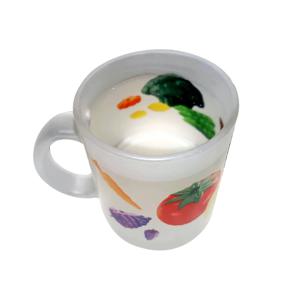 Toy fruit vegetables glass mug (matte)