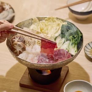 인덕션 전골냄비 샤브샤브냄비 12각 스키야키팬 24cm