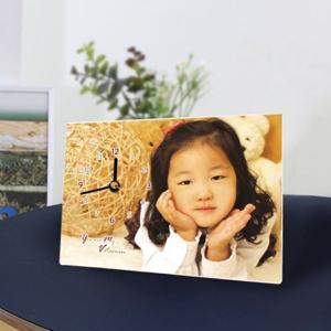 사각 포토시계 무소음 어린이집 유치원 졸업 생일 선물 액자 답례품