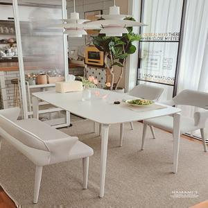 NEW 프레이 4인용/6인용 포세린 통 세라믹 식탁 세트 1400 1800