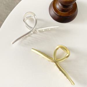 12cm 빅사이즈 메탈 크로스 헤어 집게핀