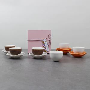 도자기 홍차잔 녹차잔 보이차잔 동글찻잔 3인세트