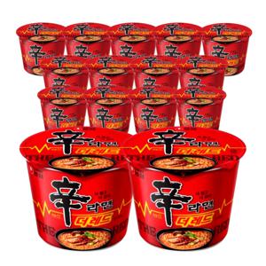 신라면 더레드 큰사발면 117g*16개 컵라면