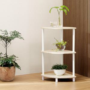 스틸기둥 튼튼한 코너선반 모서리 틈새 수납장 3단 삼각 코너장