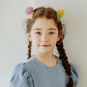 뽀글뽀글 똑딱핀 유아헤어핀
