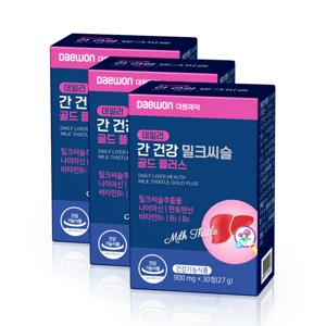 데일리 간 건강 밀크씨슬 골드 플러스 30정 3박스(3개월분)