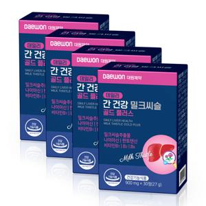 데일리 간 건강 밀크씨슬 골드 플러스 30정 4박스(4개월분)