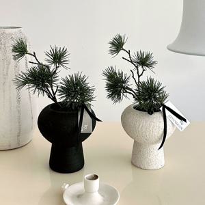 리얼플랜트 해송 소나무 분재 조화 화분세트