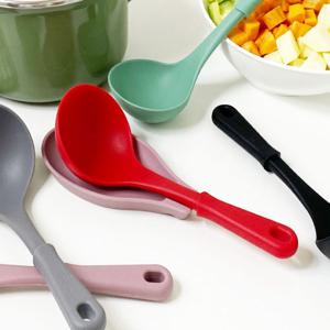 AM 실리콘 국자 + 받침대 2P 세트 미니국자 서빙국자 국자소