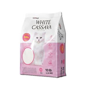 러브잇 화이트 카사바 캣리터 4.55kg 브라질산 고양이모래