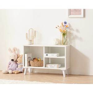 네일샵 파일정리 화이트 오픈 3칸 선반장 750