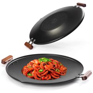 인덕션 우드 캠핑 그리들팬 불판 35cm