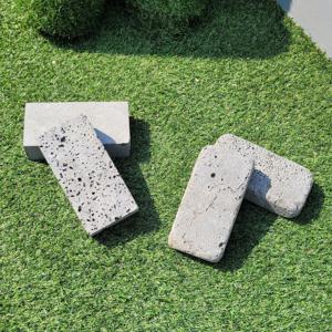 현무암 벽돌 인테리어 디자인 담장 바닥 조적