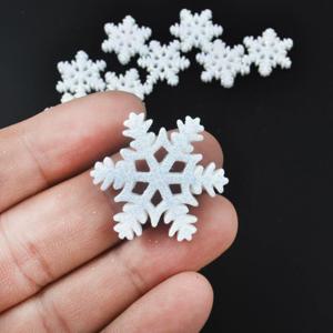 화이트 반짝이 눈꽃 파츠 파티 촬영소품 악세사리 DIY 데코덴 부자재