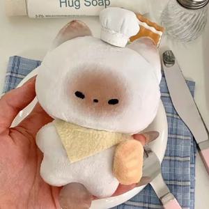 귀여운 샴고양이 세프 요리사 인형 키링