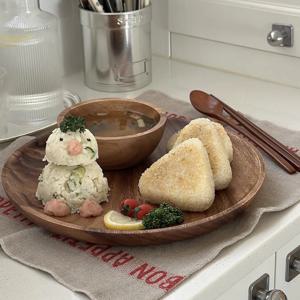 우드그릇 플레이트 1인 홈세트 4P